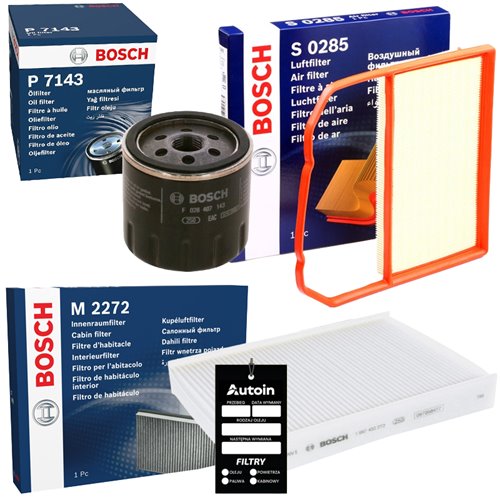 BOSCH ZESTAW FILTRÓW DO SKODA CITIGO SEAT Mii VW