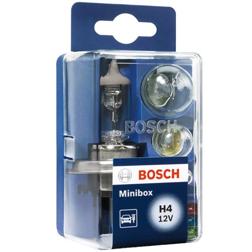 Zestaw Zasobnik Komplet Żarówek zapasowych do auta Bosch H4 12V