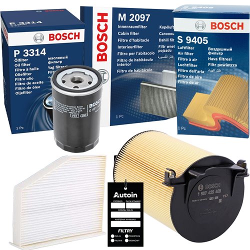 Zestaw filtrów Bosch VAG Audi VW Skoda Seat 1.6