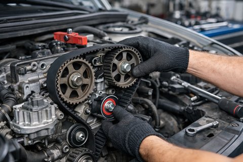 Wymiana rozrządu – montaż nowego zestawu