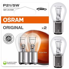 2X żarówka p21 5w Osram Orginal Line BAY15d Świtała STOP / Pozycyjne