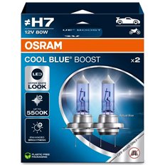Białe żarówki H7 Osram Cool Blue Boost 62210CBB 12V 80W (2 sztuki)