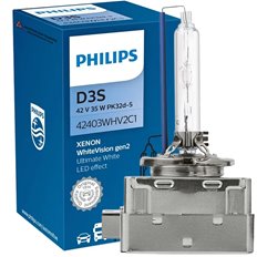 Żarnik żarówka palnik xenon d3s philips white vision 2 generacja efekt led